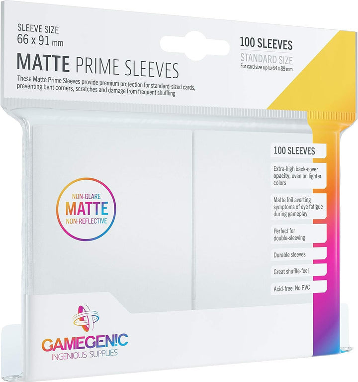 Gamegenic: Matte Prime Sleeves - White (100)