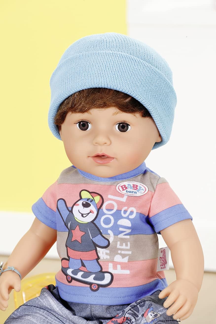 BABY born Brother 43cm Doll - Interactive Vinyl Baby with Moveable Knees, Real Tears & Bath Play 3