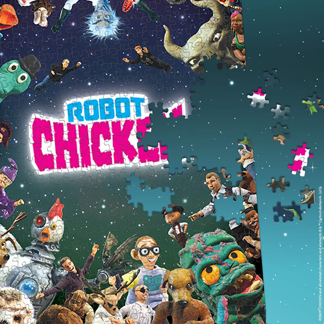 USAopoly Robot Chicken “It was Only a Dream” 1000 Piece Jigsaw Puzzle 19" x 27"