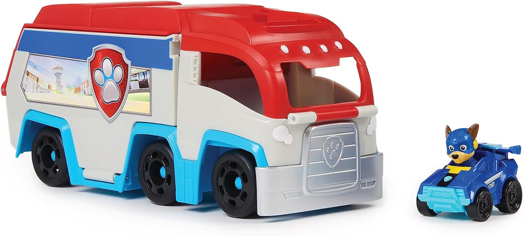 Paw Patrol: The Mighty Movie, Pup Squad Patroller Toy Lorry, with Collectible Mighty Pups Chase Pup Squad Toy Car