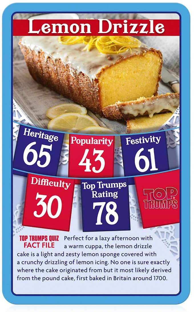 British Bakes Top Trumps Card Game