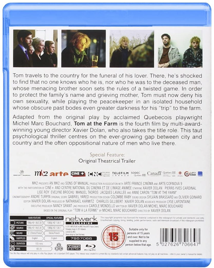 Tom at the Farm [Region Free] - Drama/Thriller [Blu-ray]