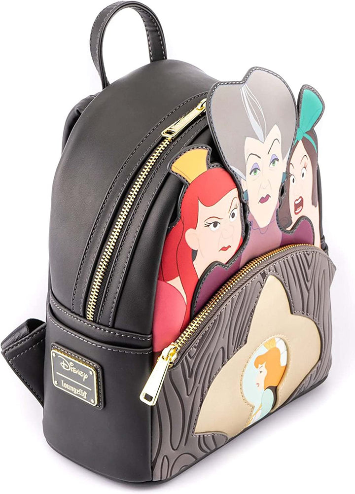 Loungefly Disney Villains Scene Evil Stepmother and Stepsisters Mini Backpack