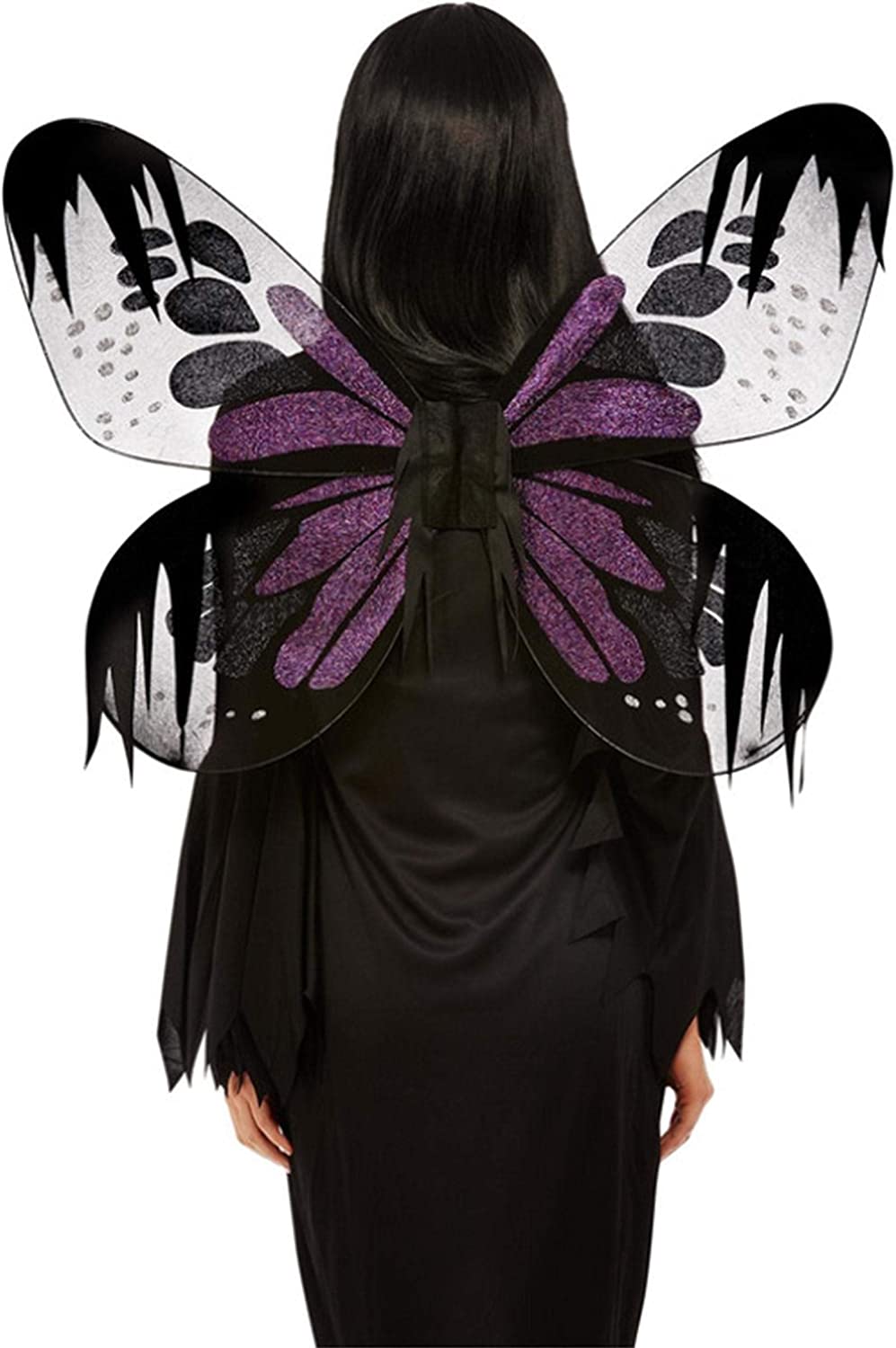 Smiffys Dark Botanicals Moth Wings Purple Glitter Accessory (20567)