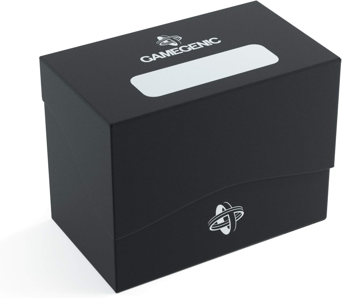 Gamegenic 80-Card Side Holder - Black, Holds 80 Double-Sleeved Cards, Sideloading Deck Box with Cobra Neck Technology