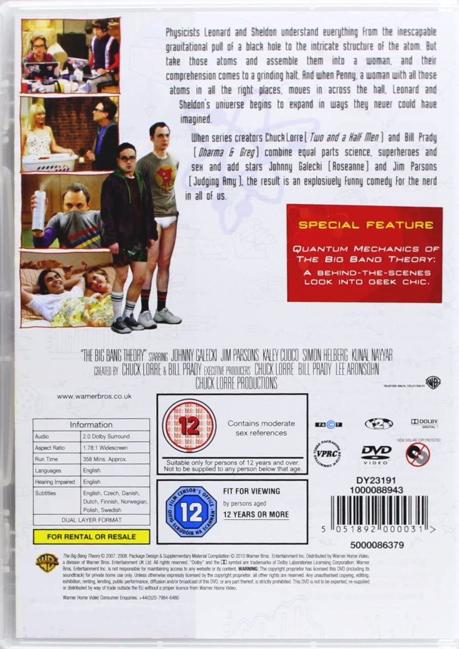 The Big Bang Theory Season 1 (2007) - DVD
