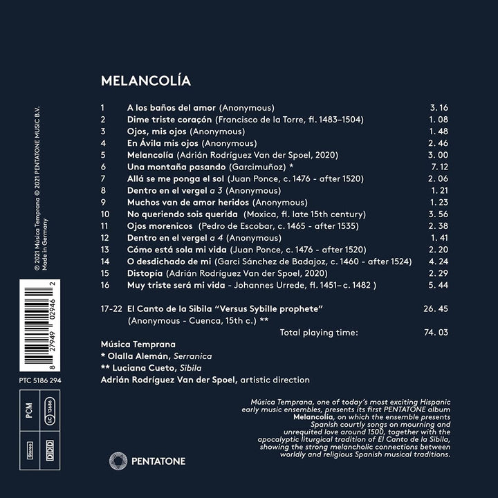 Melancolia [Audio CD]