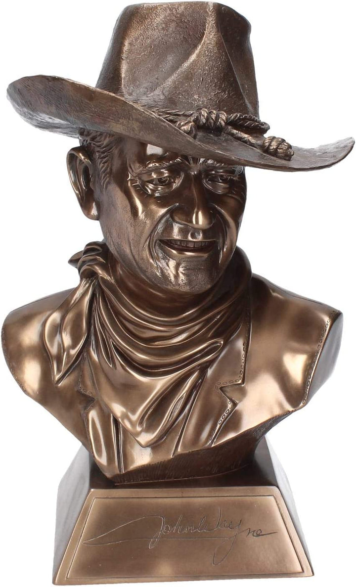 Nemesis Now John Wayne Bust Figurine 40cm Bronze, Resin