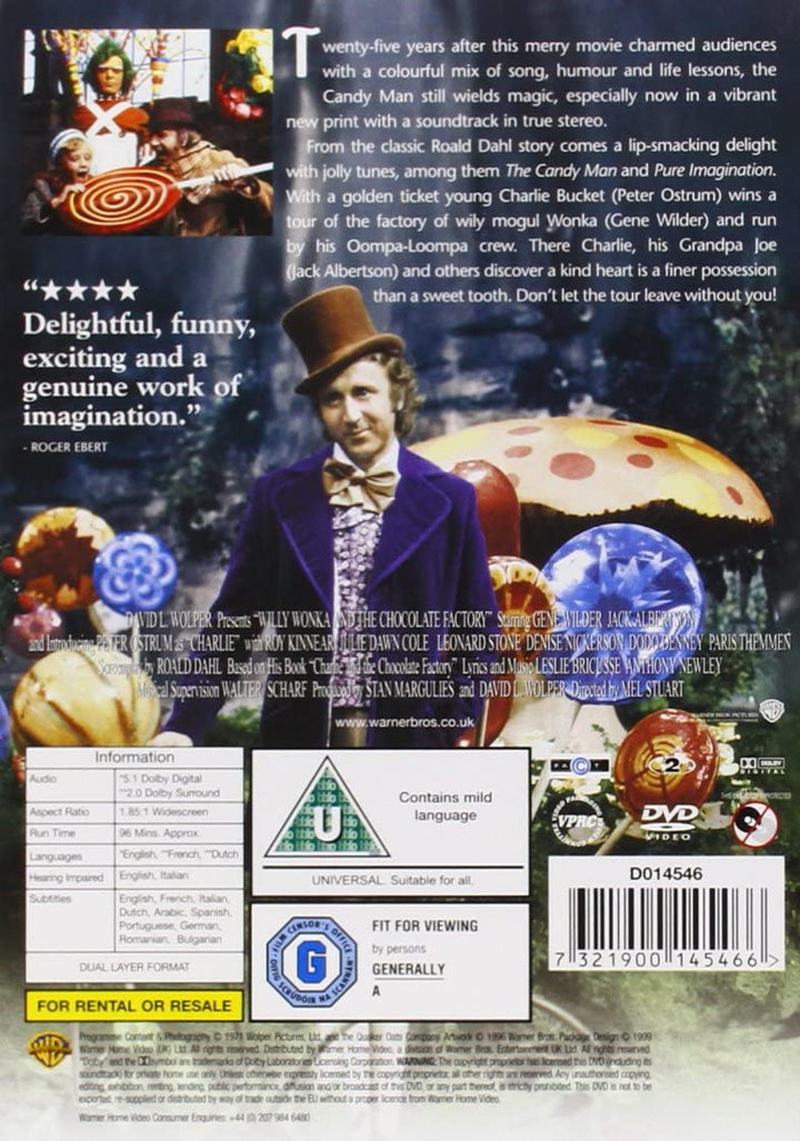 Charlie und die Schokoladenfabrik – Fantasy/Familie [DVD]