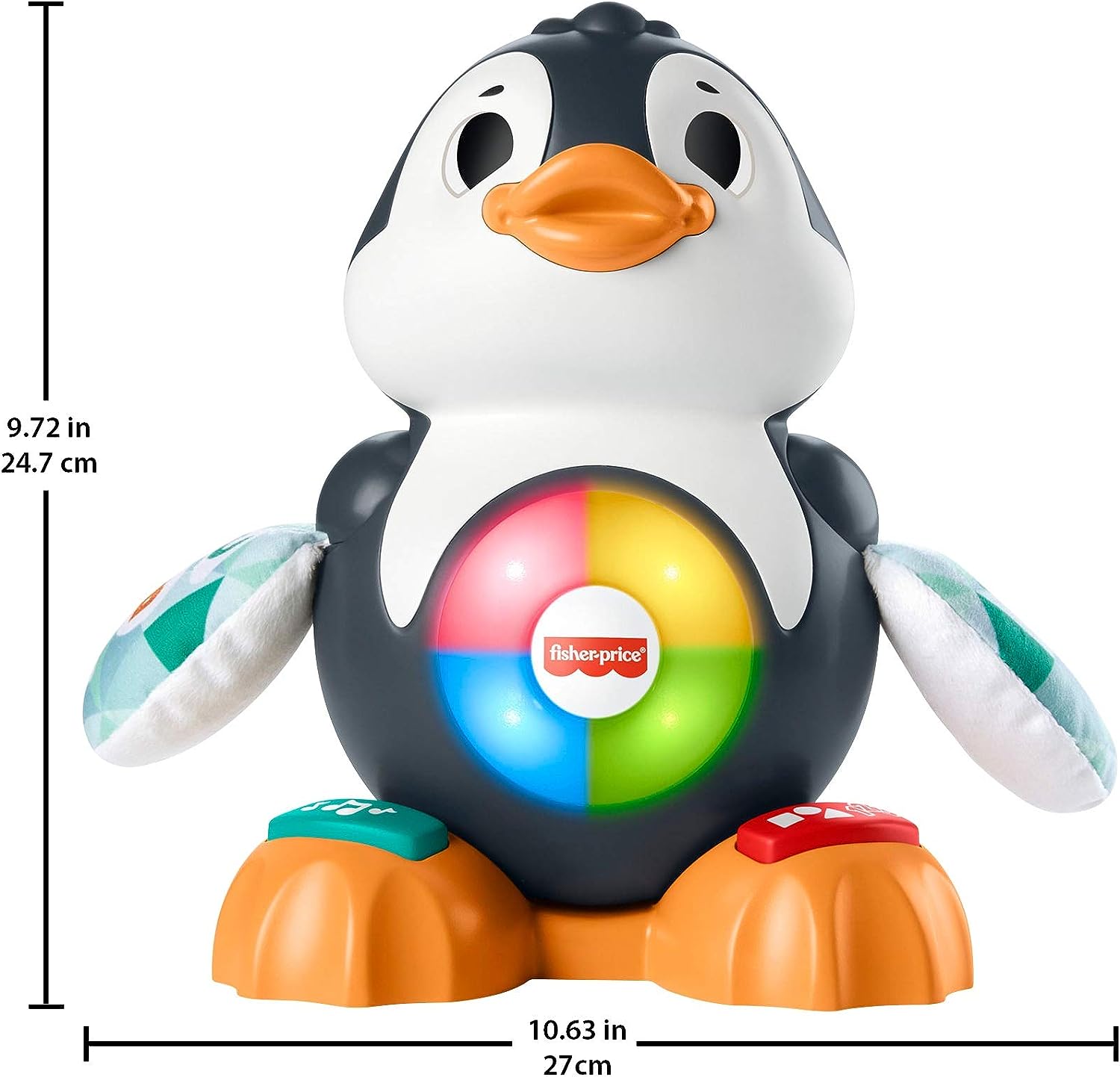 Fisher-Price Linkimals Cool Beats Penguin Musikspielzeug – Pädagogischer Pinguin mit Beleuchtung für Kleinkinder ab 6 Monaten 5