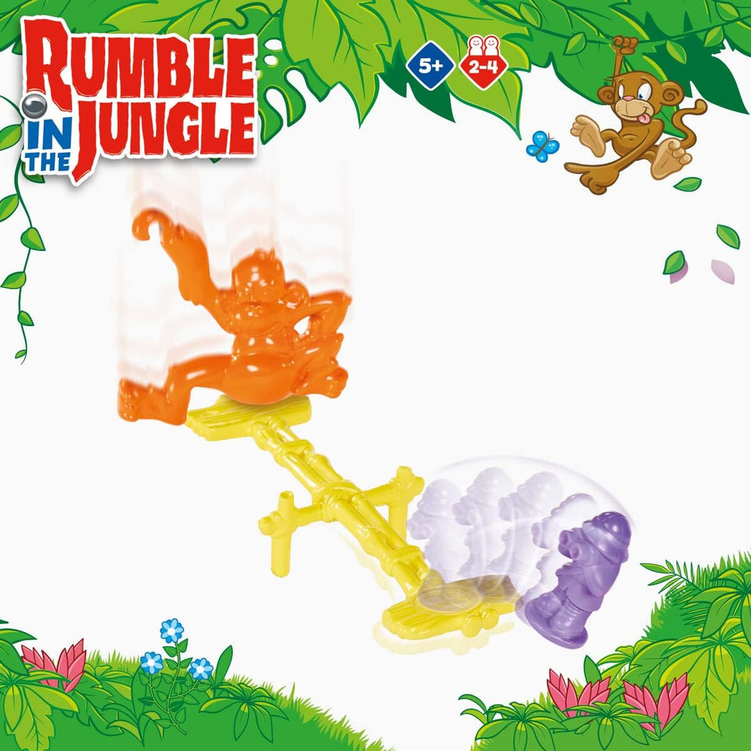 TOMY Games T73421 Rumble in the Jungle Board Game, Family Game For Adults And Kids