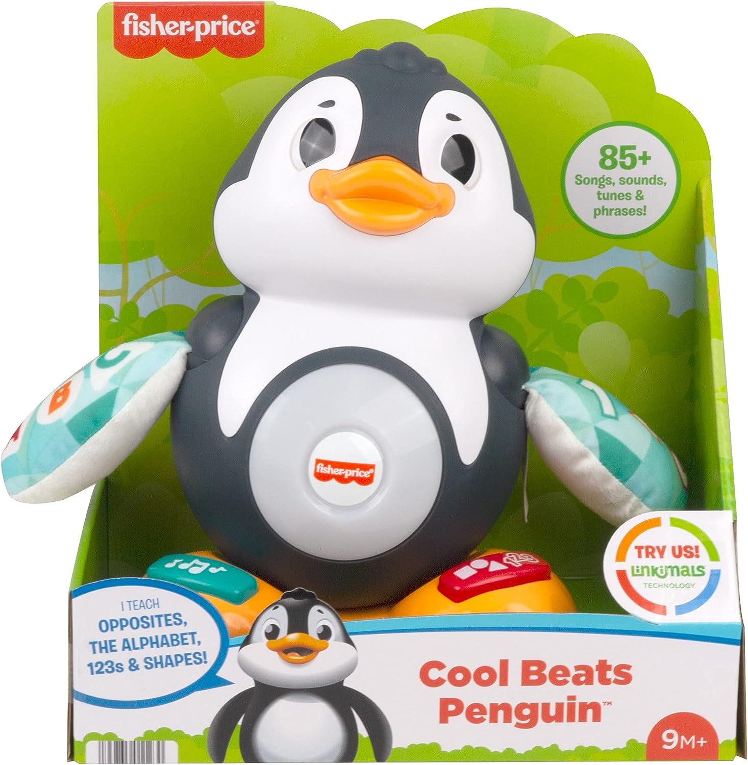 Fisher-Price Linkimals Cool Beats Penguin Musikspielzeug – Pädagogischer Pinguin mit Beleuchtung für Kleinkinder ab 6 Monaten 4