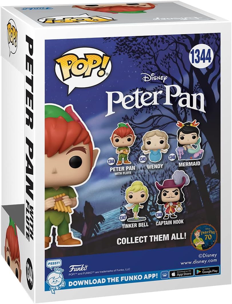 Disney: Peter Pan 70th - Peter With Flute Funko 70697 Pop! Vinyl #1344