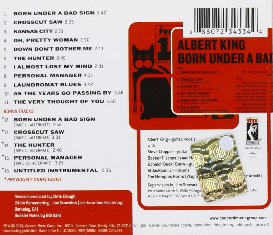 Albert King - Born Under A Bad Sign [Stax s] [Audio CD]