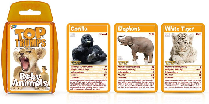 Baby Animals Top Trumps Card Game