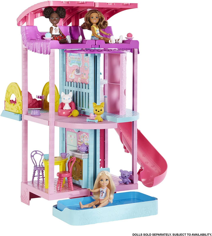 Barbie Chelsea Playhouse (~20-in) Dollhouse with Pets & 15+ Accessories