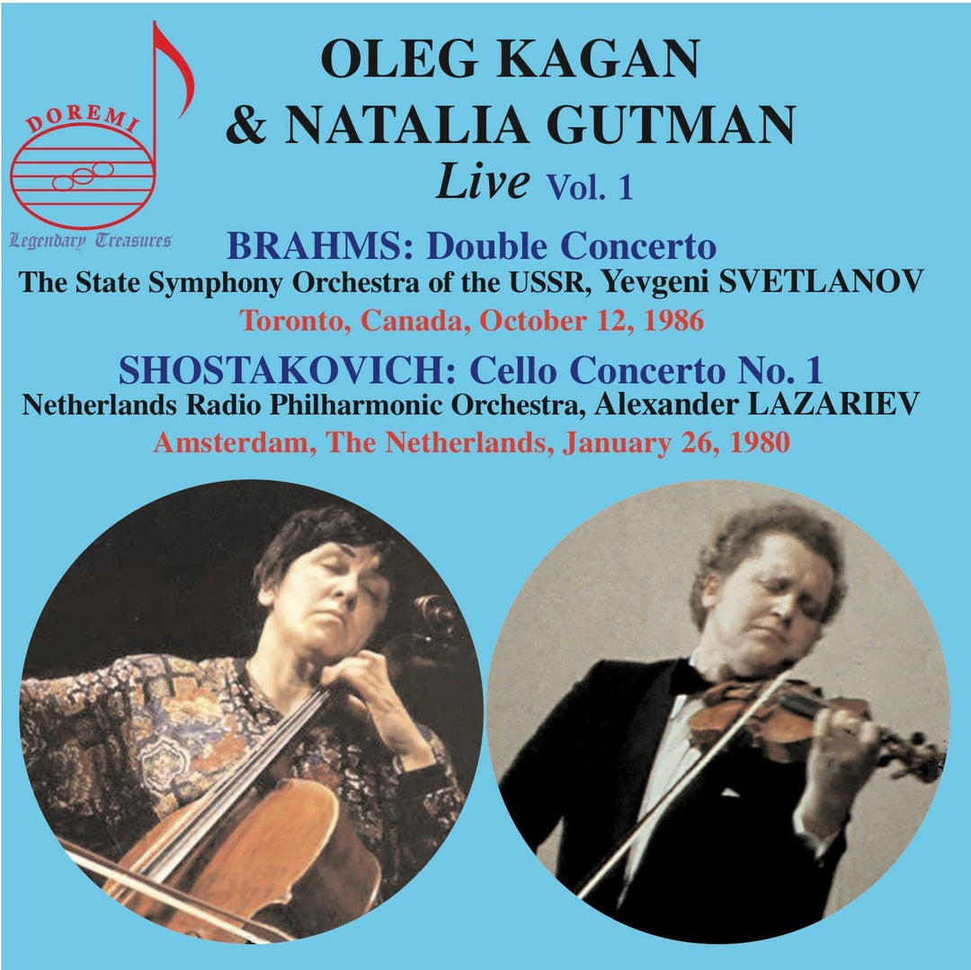 Oleg Kagan - Brahms; Shostakovich: Concertos performed live [Oleg Kagan; Natalia Gutman; Alexander Lazariev] [Doremi: DHR-8120] [Audio CD]