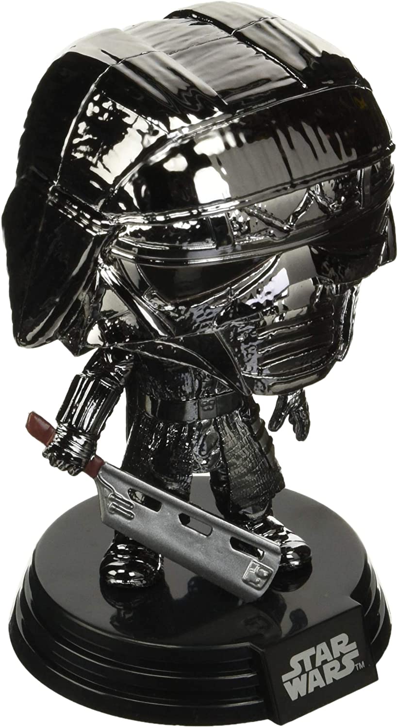 Star Wars: El Ascenso de Skywalker Caballero de Ren (Heavy Blade, Hematite) Chrome Funko 47245 Pop! Vinilo #335