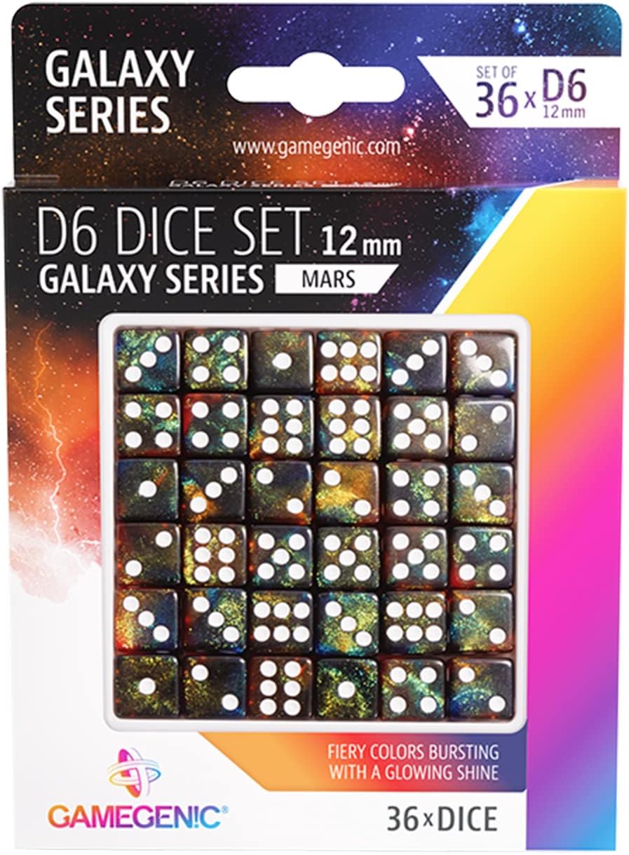 Set of 6 Faces Mars 12mm (36pcs)