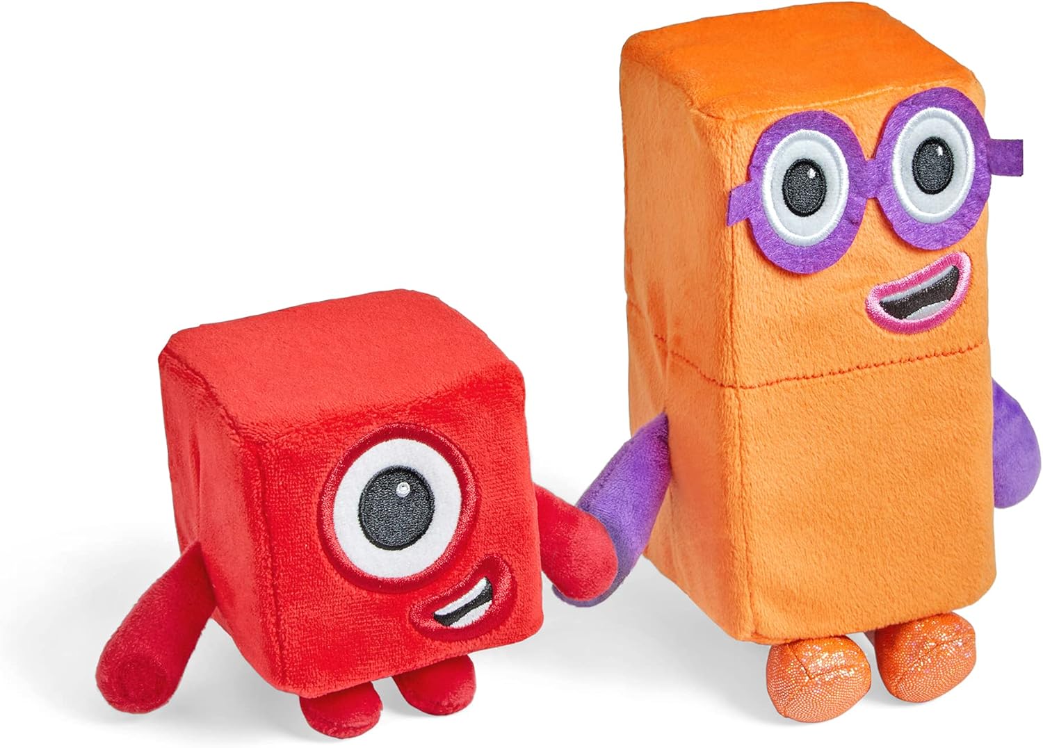 Numberblocks One and Two Playful Pals Plush Toys - Soft Tactile Stuffed Animals for Toddlers 18m+ 4