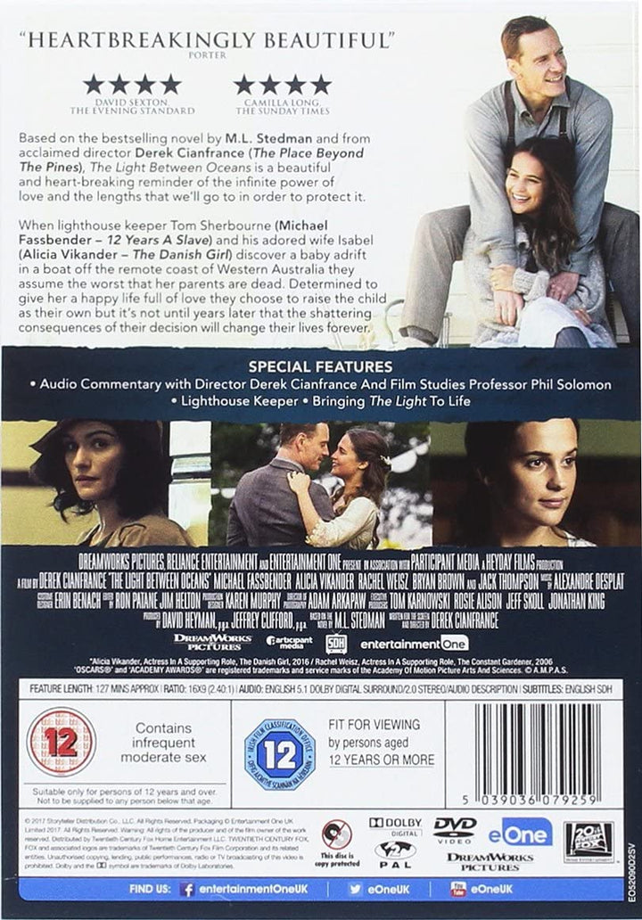 La luz entre los océanos [DVD]