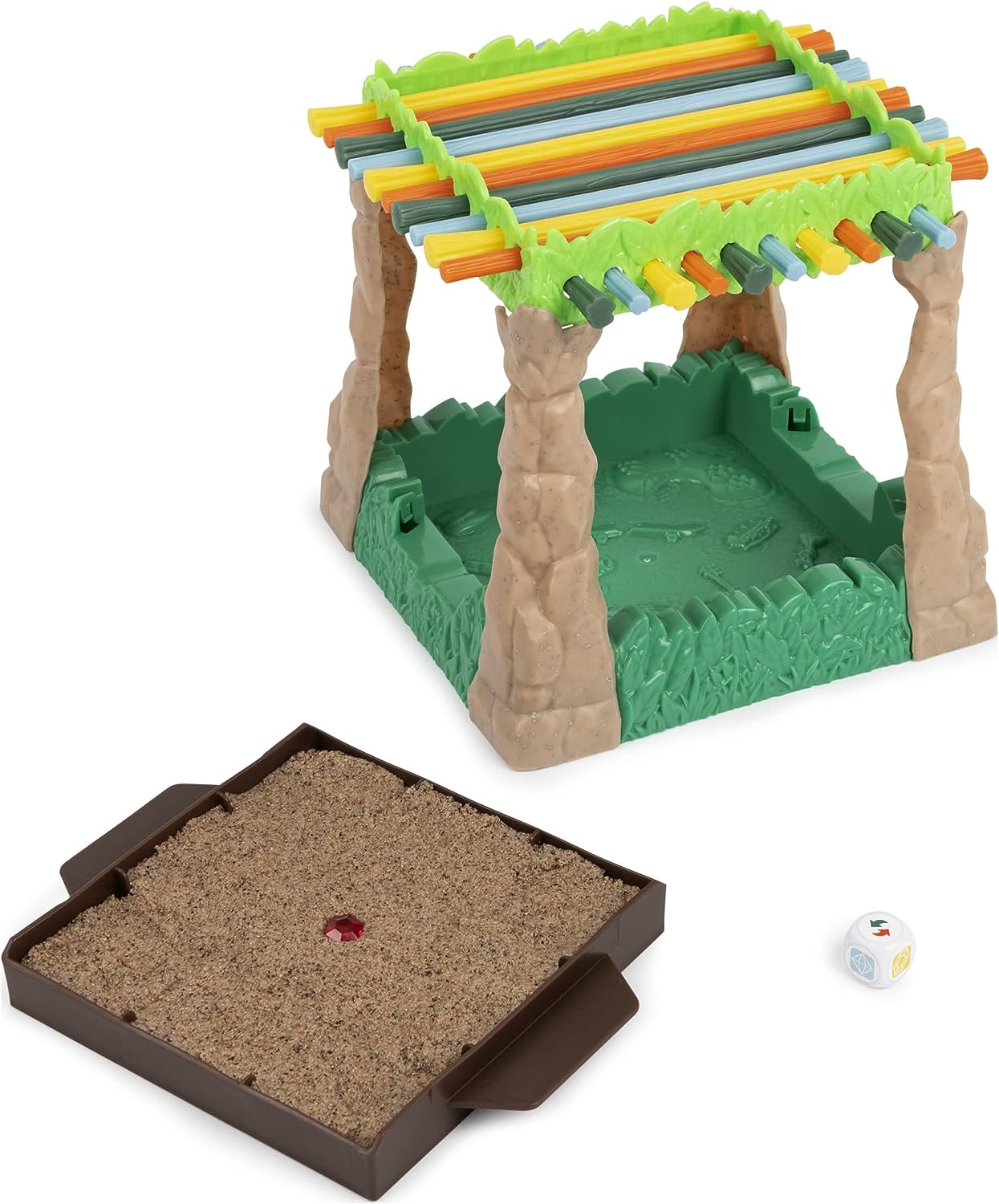 Spin Master Games Sink N’ Sand Quicksand Kids Board Game with Kinetic Sand 6
