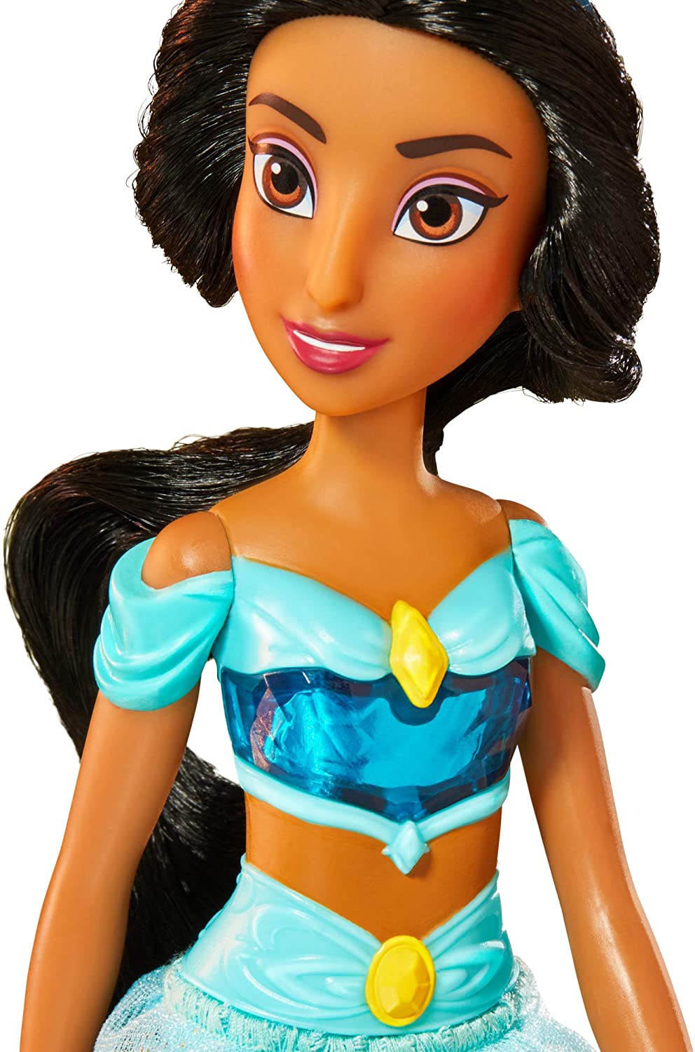 Disney Princess Royal Shimmer Jasmine Doll, Fashion Doll with Skirt and Accessories, Toy for Children Aged 3 and Up