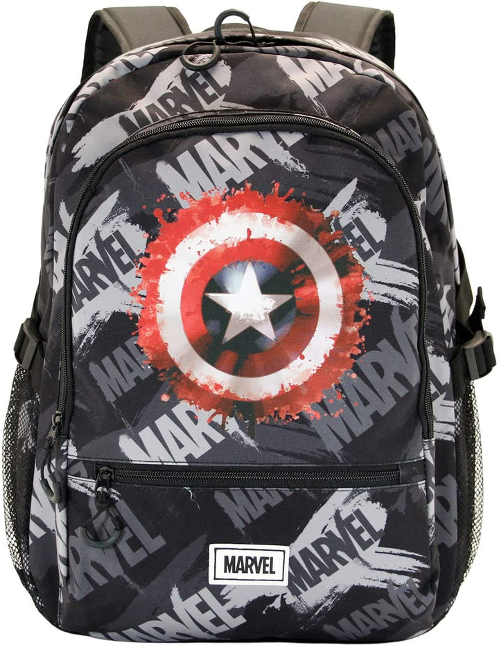 Captain America Scratches-Fan HS Fight Backpack, Grey