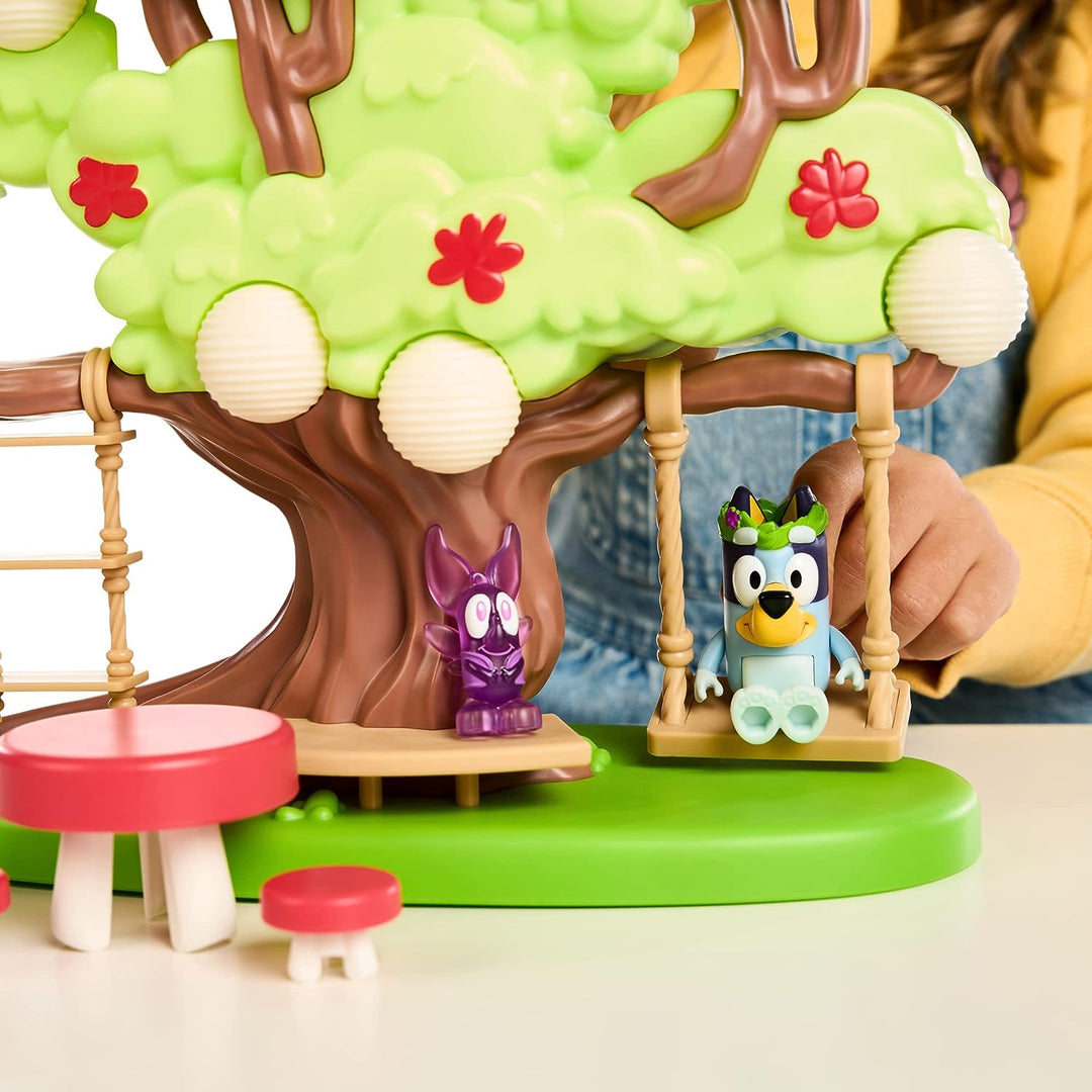 Bluey Tree Playset With Secret Hideaway, Flower Crown And Secret Fairy Figure