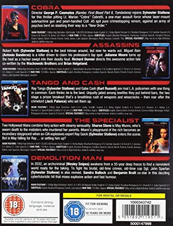 La colección de Sylvester Stallone [Blu-ray] [2012] [Región libre]