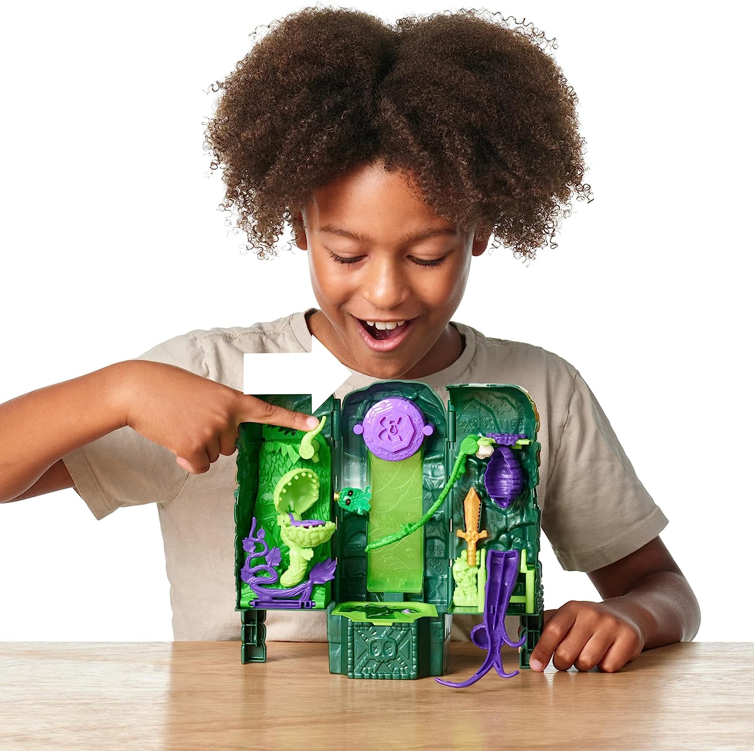 Treasure X Lost Lands Skull Island Swamp Tower Micro Playset - 15-Level Adventure with Real Gold Dipped Treasure 8