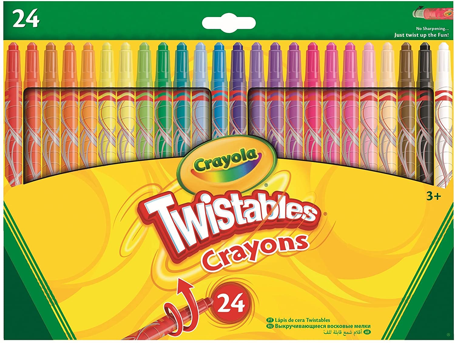 Crayola Twistables Crayons - 24 Multi-Colour Twistable Crayons