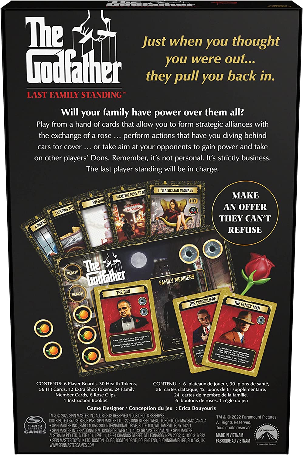 Spin Master The Godfather Last Family Standing Board Game 5