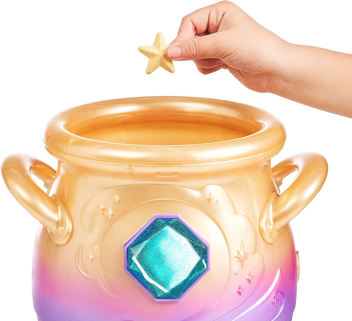 Magic Mixies Magical Misting Cauldron with Interactive 8 inch Blue Plush Toy