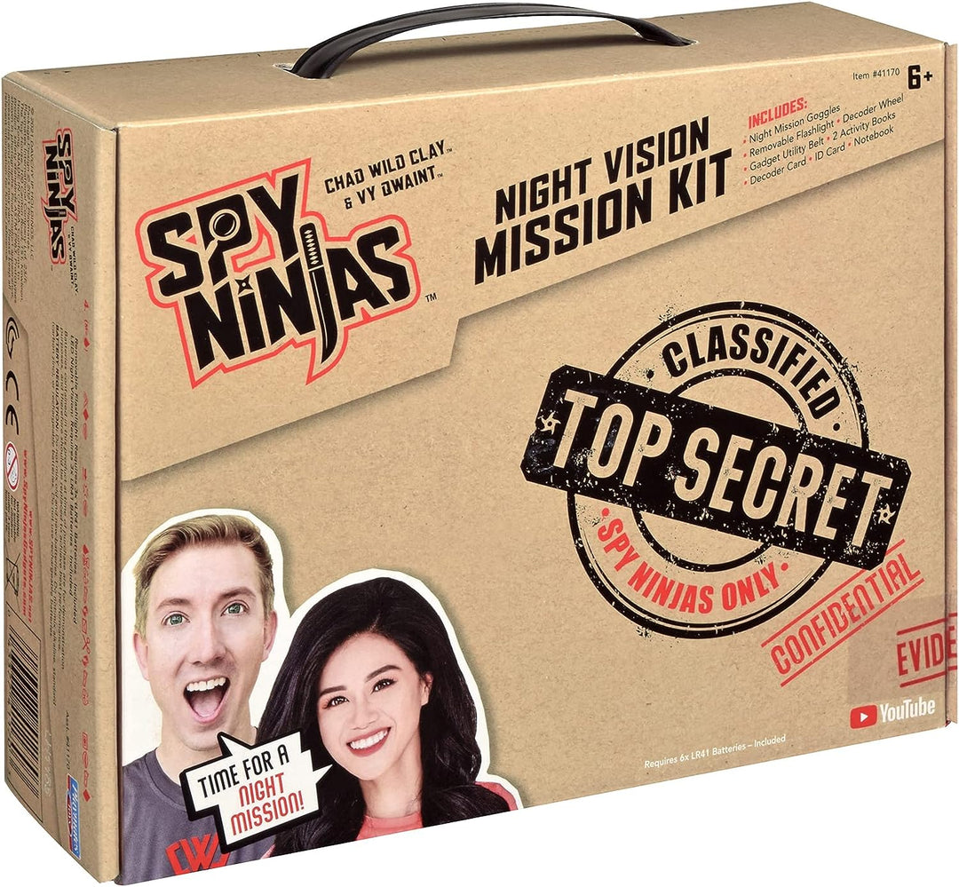 Spy Ninjas Night Vision Mission Kit, Role Play Gear, Spy Toys, Gadgets, Secret Ninja, Project Zorgo Network