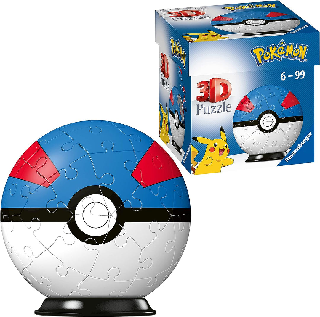 Ravensburger Pokemon Great Ball 54 Piece 3D Jigsaw Puzzle