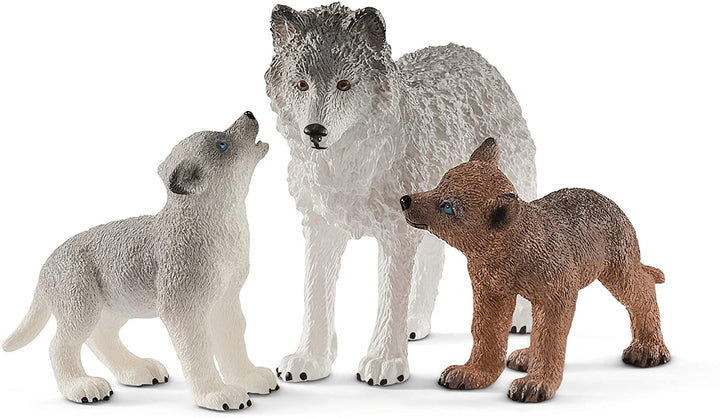 Schleich 42472 Wild Life Mother Wolf With Pups