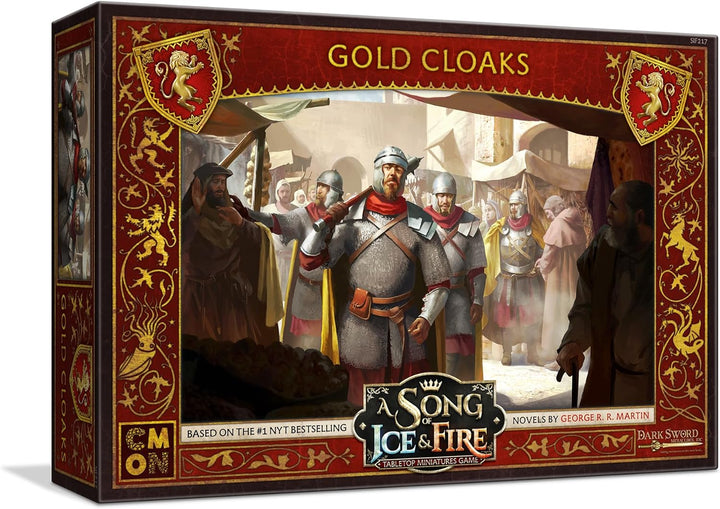 A Song of Ice and Fire Tabletop Miniatures Game Gold Cloaks Unit Box - Add Unparalleled Strength to Your Forces! Strategy Game