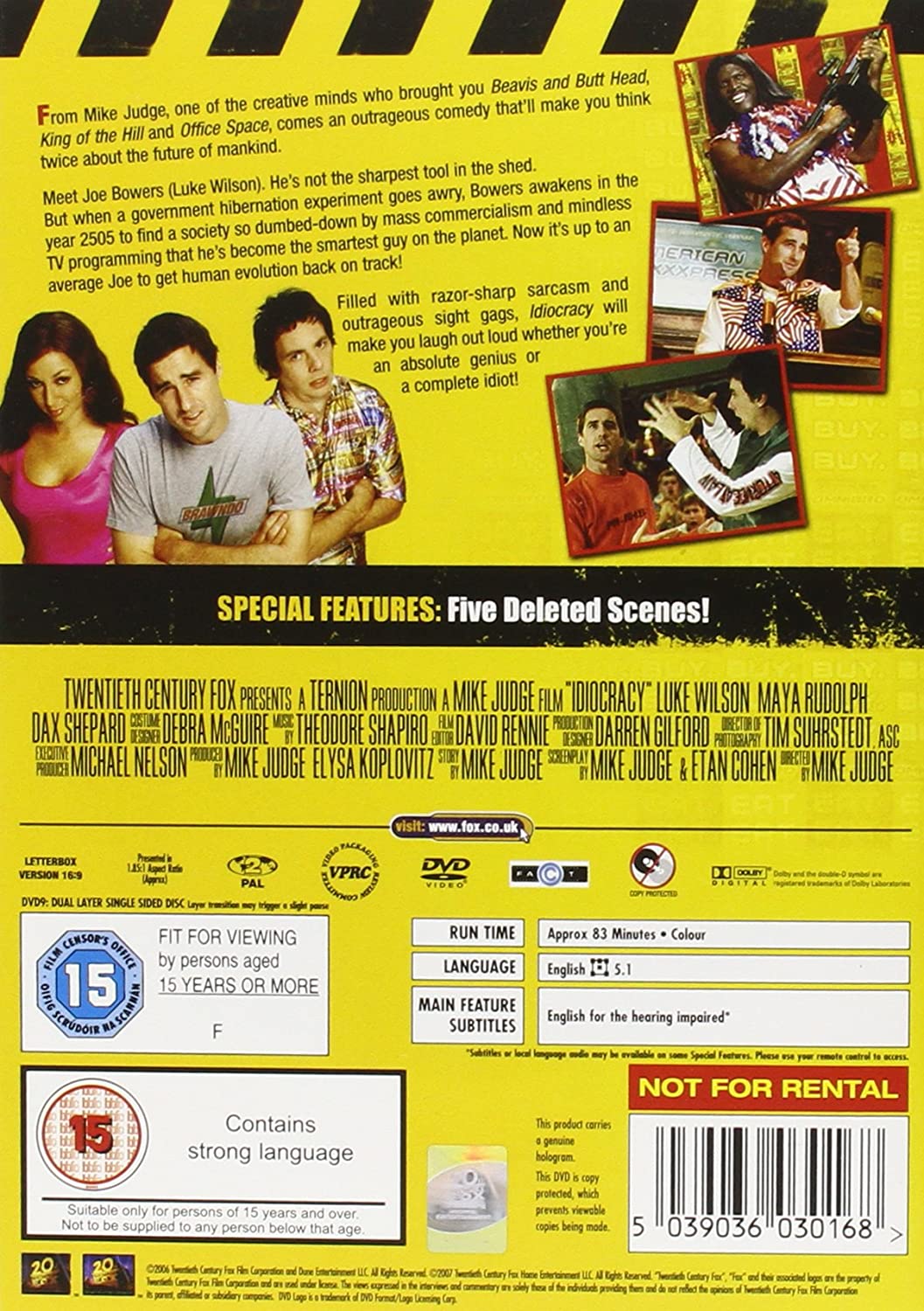 Idiocracy - Sci-fi/Comedy [DVD]