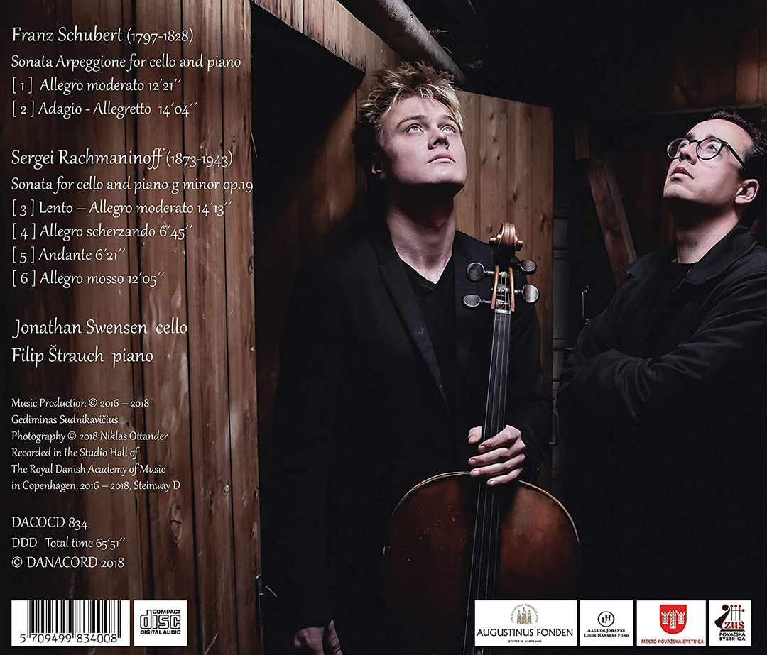 Schubert/Rachmaninoff: [Jonathan Swensen; Filip trauch] [Danacord: DACO 834] [Audio CD]