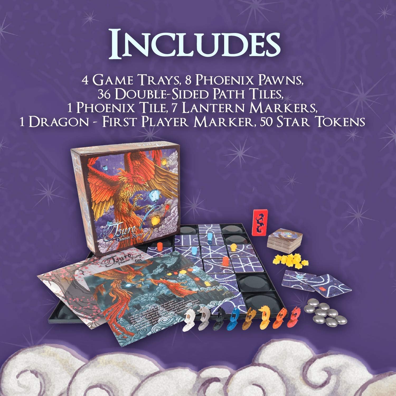 Calliope Tsuro: Phoenix Rising Board Game CLP120 3