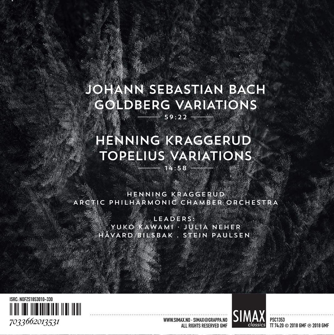 Henning Kraggerud - Goldberg Variations And Topelius Variations [Audio CD]