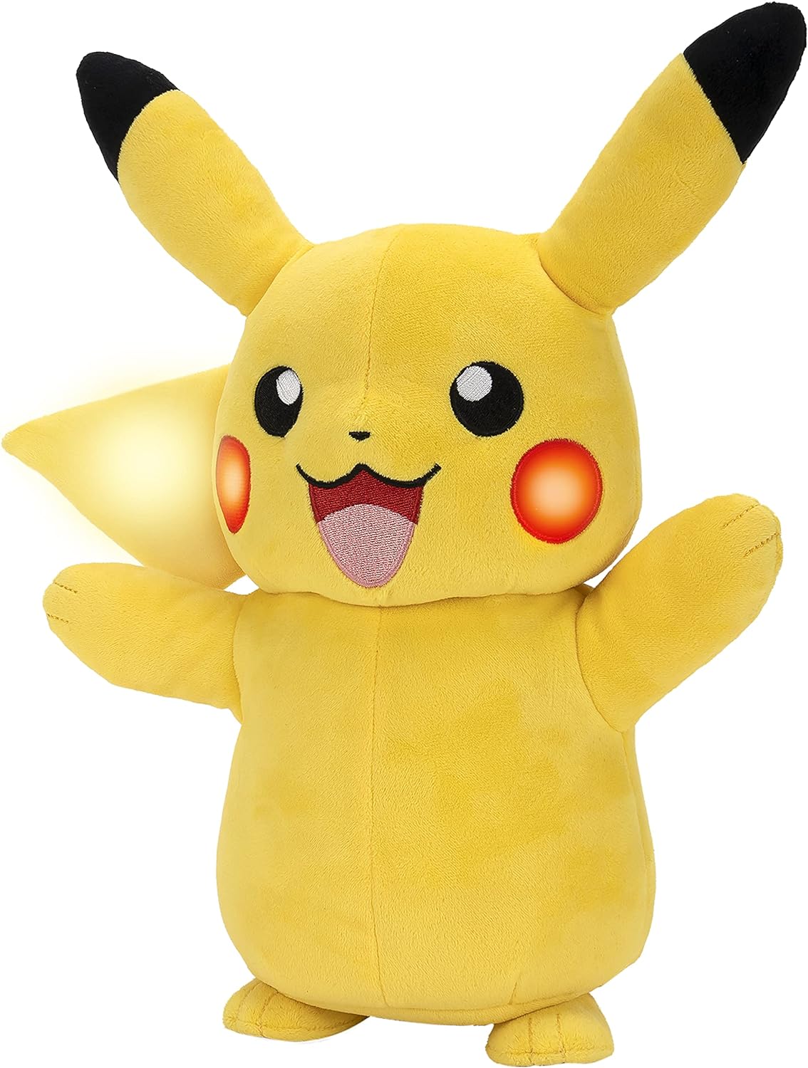 Pokémon Electric Charge Pikachu Plüsch – Interaktives Licht und Sound, 10 Zoll 4