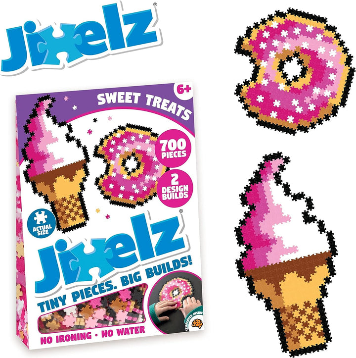 Jixelz 700 Piece Set Sweet Treats Pixelated Puzzle Art For Children, Suitable For Boys & Girls