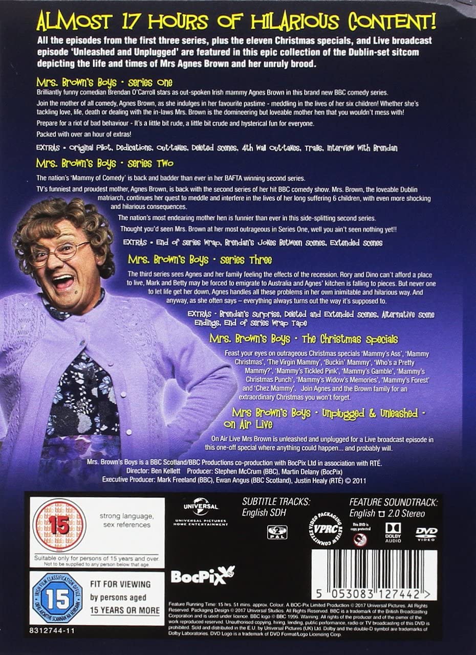 Mrs Brown's Boys: The Really Big Box Set - Complete Series 1-3, Christmas Specials & Live Episode [DVD] 3