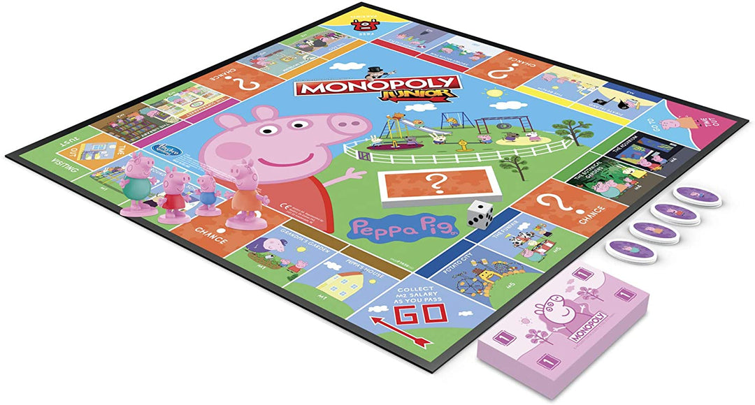 Monopoly Junior: juego de mesa Peppa Pig Edition para 2-4 jugadores
