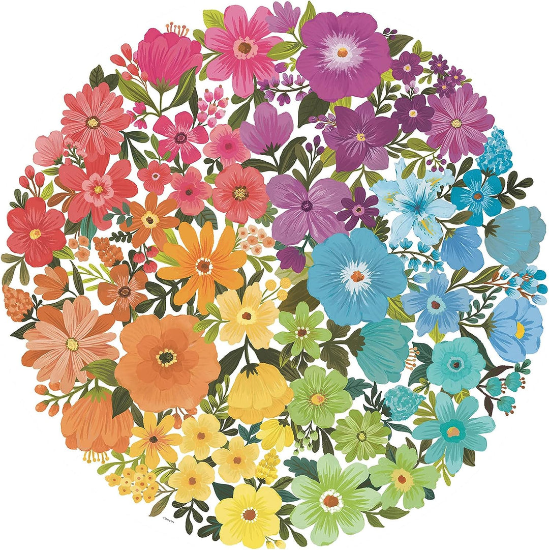 Ravensburger 17167 Circle of Colours-Flowers 500 Piece Jigsaw Puzzle for Adults and Kids