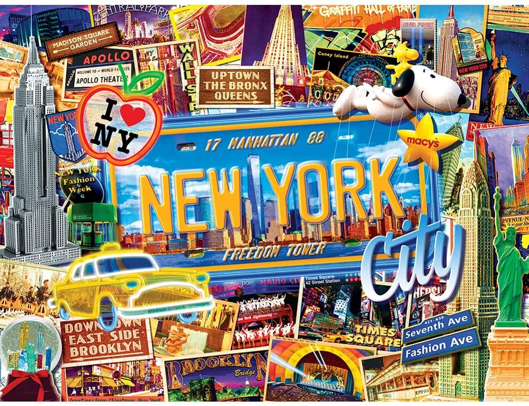 Greetings From New York City 550pc Puzzle + Bonus Poster (mpc)