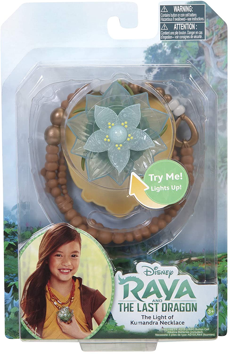 Disney Raya and The Last Dragon Disney Raya Dragon Flower Light Up Necklace