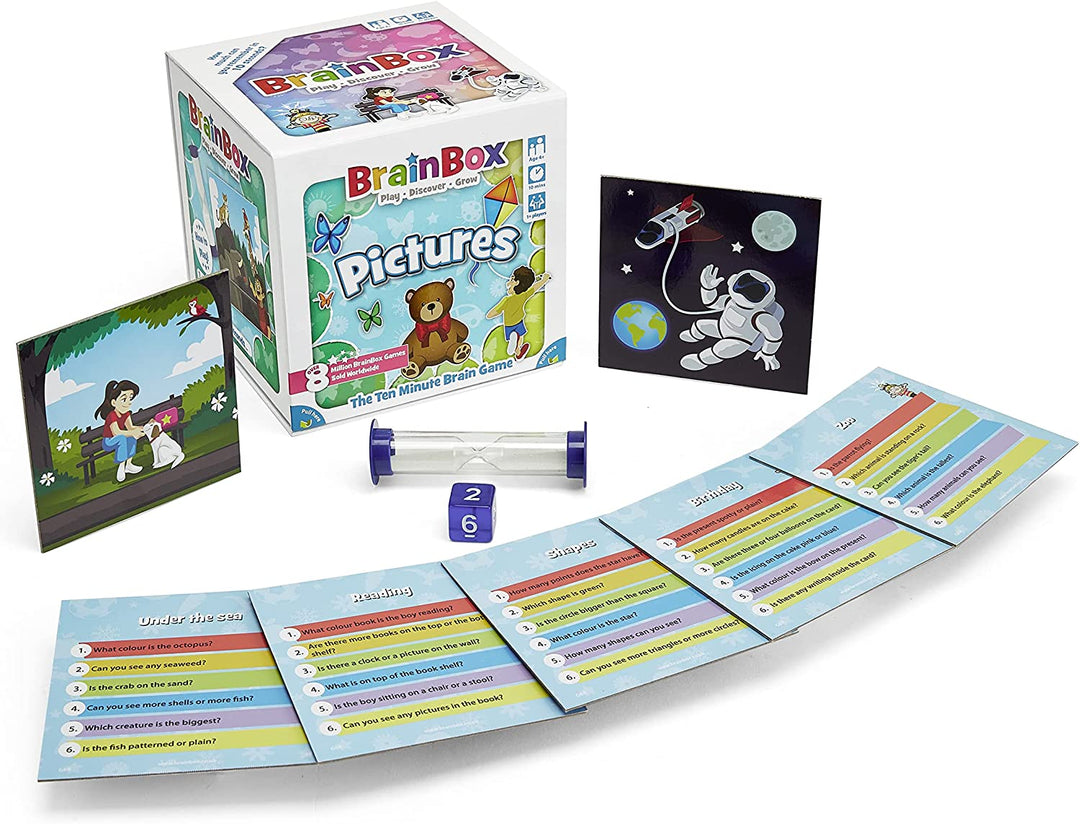 BrainBox Pictures (2022) | Card Game | Ages 4+ | 1+ Players | 10+ Minutes Playing Time